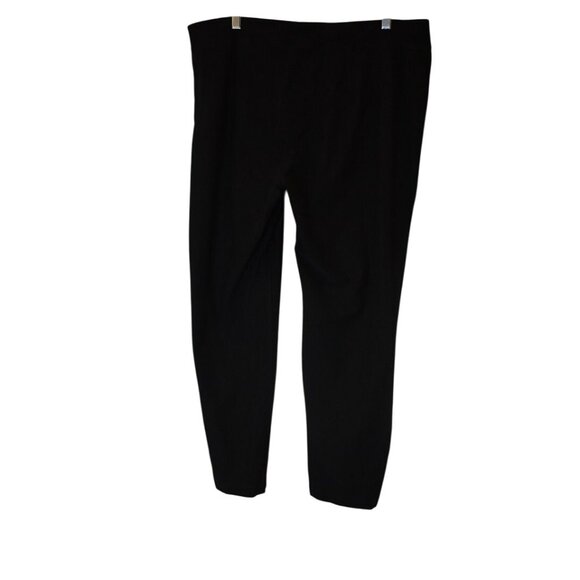 Women's Eileen Fisher Black Pull-on Pants with Stretch Size L - Picture 2 of 6